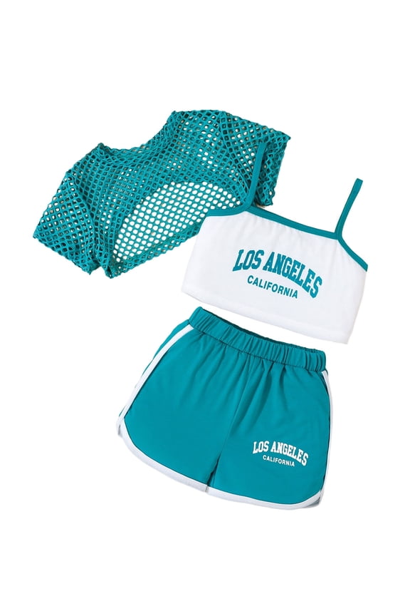 Girls Fall Outfits Size 10-12 ,Girls Summer Outfits 3 Piece Set Casual Loose Fit Sleeveless Top Shorts Combo Comfortable Breathable Playwear For Outdoor Activities Age 8 14