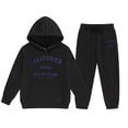 thumbnail image 1 of Gaexia Girls Outfits Set Winter Hoodie And Joggers Comfy Casual Kids Clothes With Stylish Print for Toddler To Teen, 1 of 4