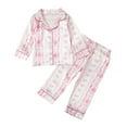 thumbnail image 1 of Gaexia Girls Outfits Size 7/8,Winter Clothing,Girls Long Sleeve Pajama Set Two Piece Soft Sleepwear Comfortable Nightwear Loungewear Outfit For Children, 1 of 6