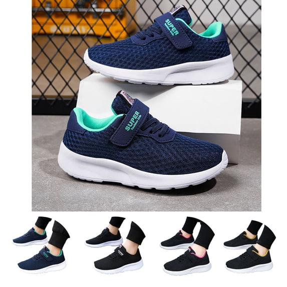 Gaexia Girls Sneakers Kids Running Shoes Lightweight Breathable On Athletic Sport Sneakers