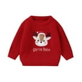 thumbnail image 1 of Gaexia Girls Sweaters,Fuzzy Sweaters,Toddle Kids Baby Girl Boy Christmas Outfit Deer Sweater Sweatshirt Warm Winter Pullover Tops Clothes, 1 of 9