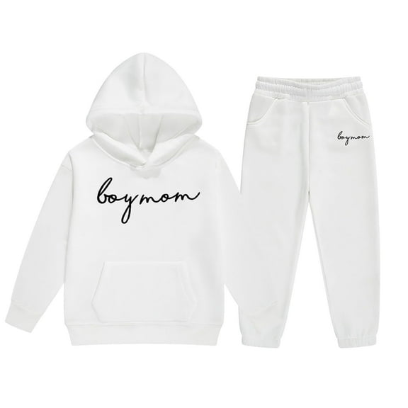 Gaexia Girls Thanksgiving Outfits Size 10-12 ,Girls Hoodie and Joggers Set Winter Warm Casual Outfit Stylish Print Toddler Teen Comfy Kids Clothes