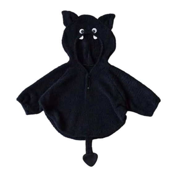 Gaexia Halloween Baby Bodysuit Hooded Romper, Soft Long Sleeve Outfit for with Themed Print Design