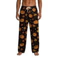 thumbnail image 1 of Gaexia Halloween Pajamas Men Pajama Pants Family Pjs Pumpkin Bat Plus Size Matching For Couples Adult Unisex, 1 of 7