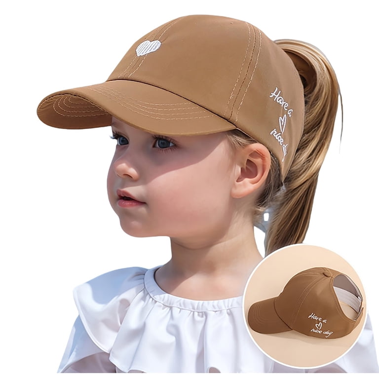 Gaexia Kids Adjustable Baseball Cap with Ponytail Hole  display picture 1