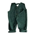 thumbnail image 1 of Gaexia Kids Button Up Jumpsuit Autumn Washed Heavy Industrial Bib Overalls for Boys Toddler Adjustable Straps Suspender Pants with Pockets (Green,3-4 Years), 1 of 6