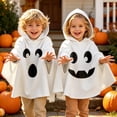 thumbnail image 1 of Gaexia Kids Halloween Ghost Cloak, Hooded Cape for Boys Girls, Cotton Party Dress-Up 1-6Y, 1 of 8