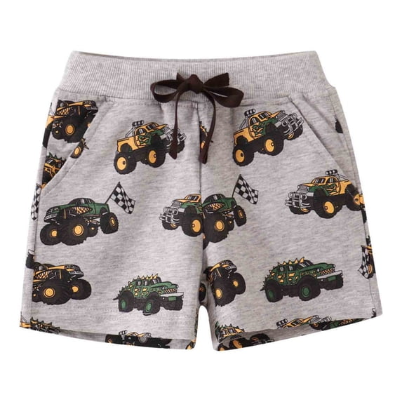 Gaexia Kids Soccer Shorts Boys Drawstring Gym Shorts for Sports Outdoor Quick Dry Lightweight Toddler Shorts Kids Pants Light Gray 2Y