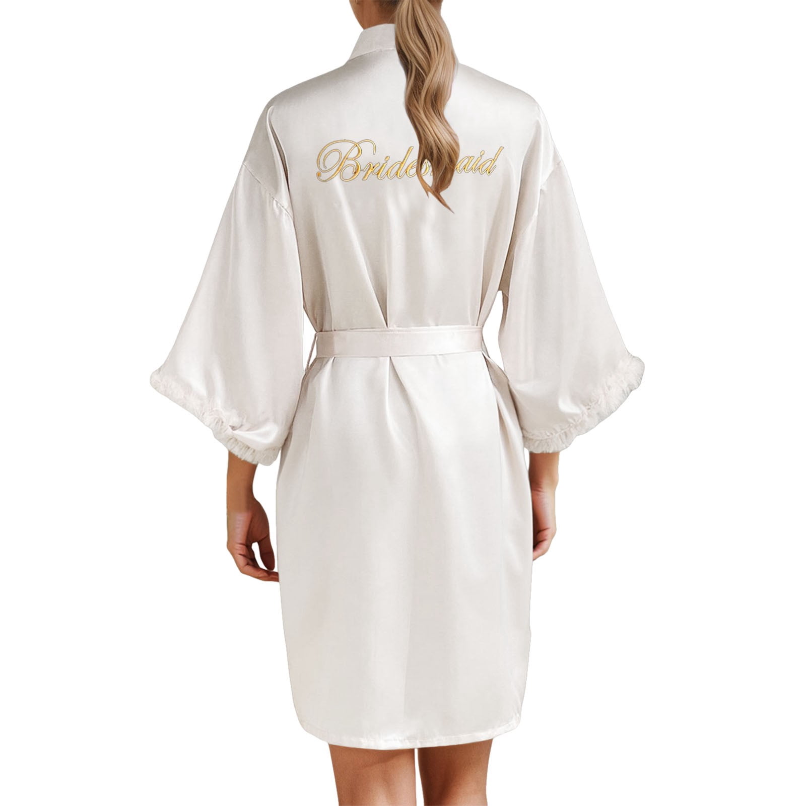 Long Embroidered Robe Gaexia Long Robes For Women Elegant Embroidered Satin Kimono Robe for ...