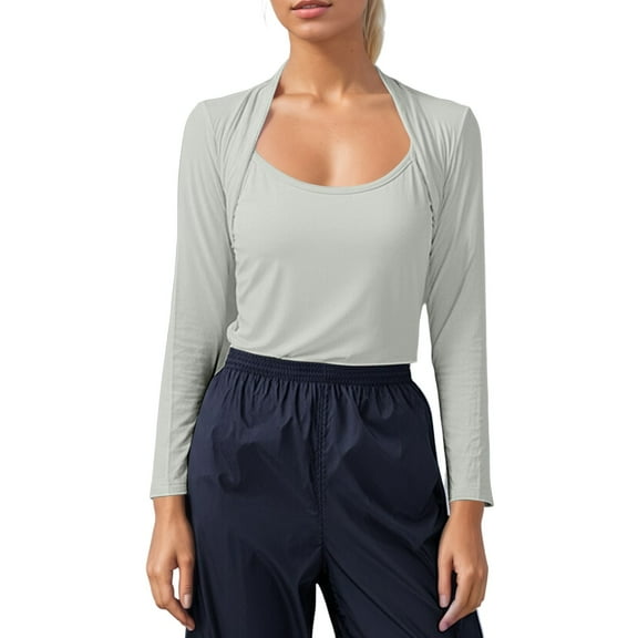 Gaexia Long Sleeve Crop Tops for Women Turtleneck Slim Fit Stretchy Layer Tee Shirts Blouses Women Basic Tunic Shirts Ladies Solid Blouse Tops Streetwear