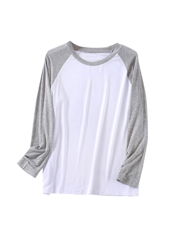 Men's Sleepwear Top Long Sleeve Pajama Shirt Lightweight Loungewear Loose Fit Homewear Comfortable Bedtime Casual Wear For Men
