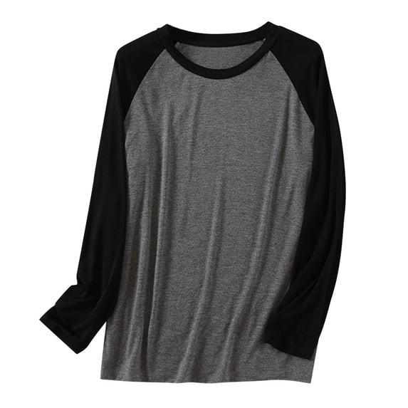 Gaexia Men's Sleepwear Top Long Sleeve Pajama Shirt Lightweight Loungewear Loose Fit Homewear Comfortable Bedtime Casual Wear For Men