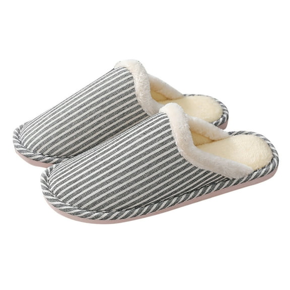 Gaexia Men's Soft-Soled Indoor Slippers Warm Comfortable Home Shoes for Women and Men