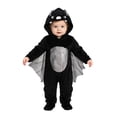 thumbnail image 1 of Gaexia My First Halloween Outfit Baby Boys Girls Velvet Bat Hooded Romper Jumpsuit Cute Holiday Dress Up Clothing For Toddler, 1 of 6