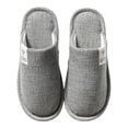 thumbnail image 1 of Gaexia Slippers With Arch Support,Slippers Winter Linen Slippers Breathable Guest Slippers Indoor Slippers Non Slip for Women Men At Home Hotel,Funny Slippers, 1 of 7