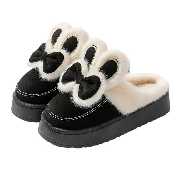 Gaexia Slippers With Arch Support,Bunny Slippers for Cozy Indoor Shoes With Thick Soft Sole Winter Warm Home Footwear,Funny Slippers