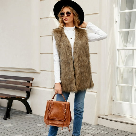 Gaexia Sweater Vest Women,Elegant V-Neck Vest for Women All-Season Comfortable Outerwear with Soft