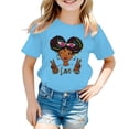 thumbnail image 1 of Gaexia T-Shirt for Girls Boys Casual Print Short Sleeve Crew Neck Soft Top Everyday Back to School Summer Tee Shirt, 1 of 5
