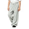 thumbnail image 1 of Gaexia Boys Girls Y2k Baggy Sweatpants Elastic Waistband Hop Elastic Waist Wide Leg Track Pants Drawstring Athletic Joggers with Pockets Back to School, 1 of 5
