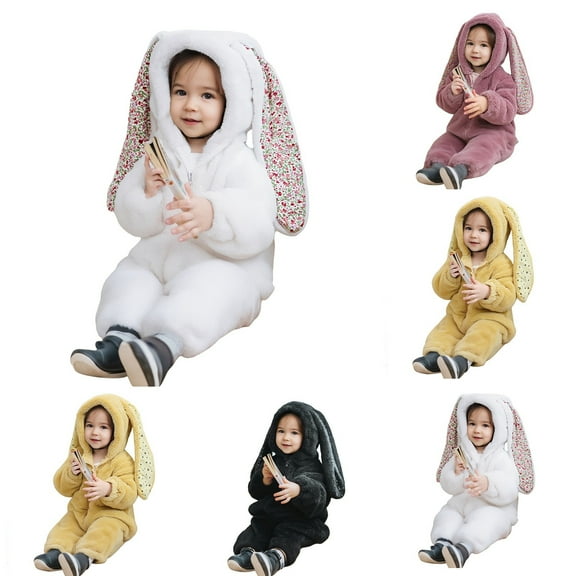 Gaexia Toddler Girls One-piece Jumpsuit Hooded Rompers Unicorn Halloween Christmas Birthday Gifts