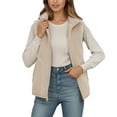 thumbnail image 1 of Gaexia Vest Tops for Women,Winter Thermal Reversible Vest Double Outdoor Wear Warm Lined Insulated Jacket Top With Pockets Soft Cozy Midweight Layer for Cold Weather, 1 of 4