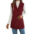 thumbnail image 1 of Gaexia Vest Tops for Women,Corduroy Vest with Collar for Women Cozy Autumn Winter Fashion Outerwear Casual Layering Piece, 1 of 6