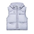 thumbnail image 1 of Gaexia Vest Tops for Women,Loose Fit Casual Hooded Vest Coat Lightweight Warm Sleeveless Outerwear for Women Autumn Winter Wear, 1 of 3