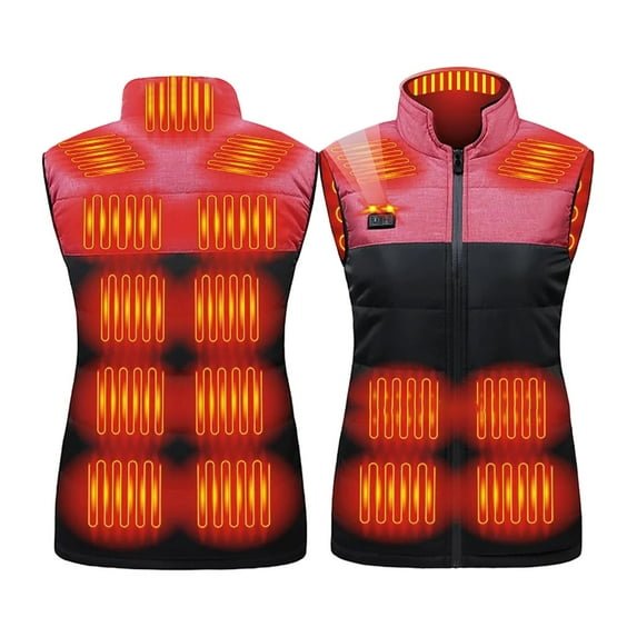 Gaexia Vest for Women ,Womens Heated Vest with 16000 mAh Battery Pack, 15 Heating Zones, Dual Control Slim Fit Lightweight Heating Vest