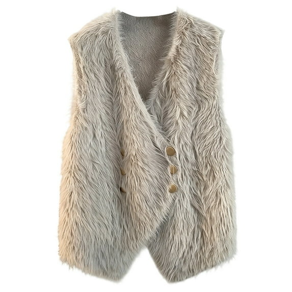 Gaexia Vest for Women Long,Women Knit Vest Cardigan Double Button Up Sweater Outerwear Casual Layering Piece With Collar