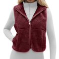 thumbnail image 1 of Gaexia Vest for Women Trendy,Women Stand Collar Sports Vest Sleeveless Zippered Outerwear for Autumn Winter Wear, 1 of 7