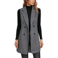 thumbnail image 1 of Gaexia Vest for Women Winter,Solid Sleeveless Outerwear Garment for Women Modern Layering Style and Everyday Wear, 1 of 4