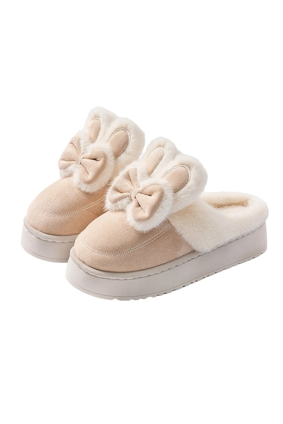 Women Slippers for Home,Bunny Slippers for Cozy Indoor Shoes With Thick Soft Sole Winter Warm Home Footwear,Funny Slippers