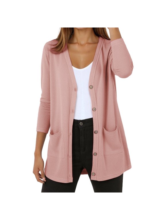 Women's Airy Knit Draped Jacket Open Front With Pockets Flowy Longline Lightweight Breathable Casual Outerwear Summer Layering Jacket