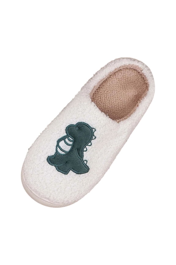 Womens Slippers Size 10,and Men's Slippers for Indoor Comfort Cartoon Dinosaur Shoes With Soft Sole Warm and Cozy Design for Home Use,Funny Slippers