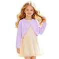 thumbnail image 1 of Gaexia Girls Cardigan Sweater Knit Open Front Long Sleeve Lightweight Casual Layering Top for Autumn Back to School, 1 of 4