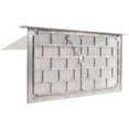 thumbnail image 1 of GAF Master Flow 50 sq. in NFA Die Cast Aluminium Grill Foundation Vent with 1-3/8 in. lintel in Mill, 1 of 1
