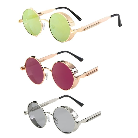 Gafas de sol Steampunk Gafas de sol vintage unisex-3PCS