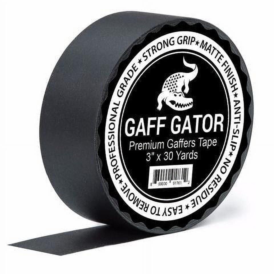Gaff Gator Premium 3" Gaffer Tape 30 Yards For Floor Marker, Device