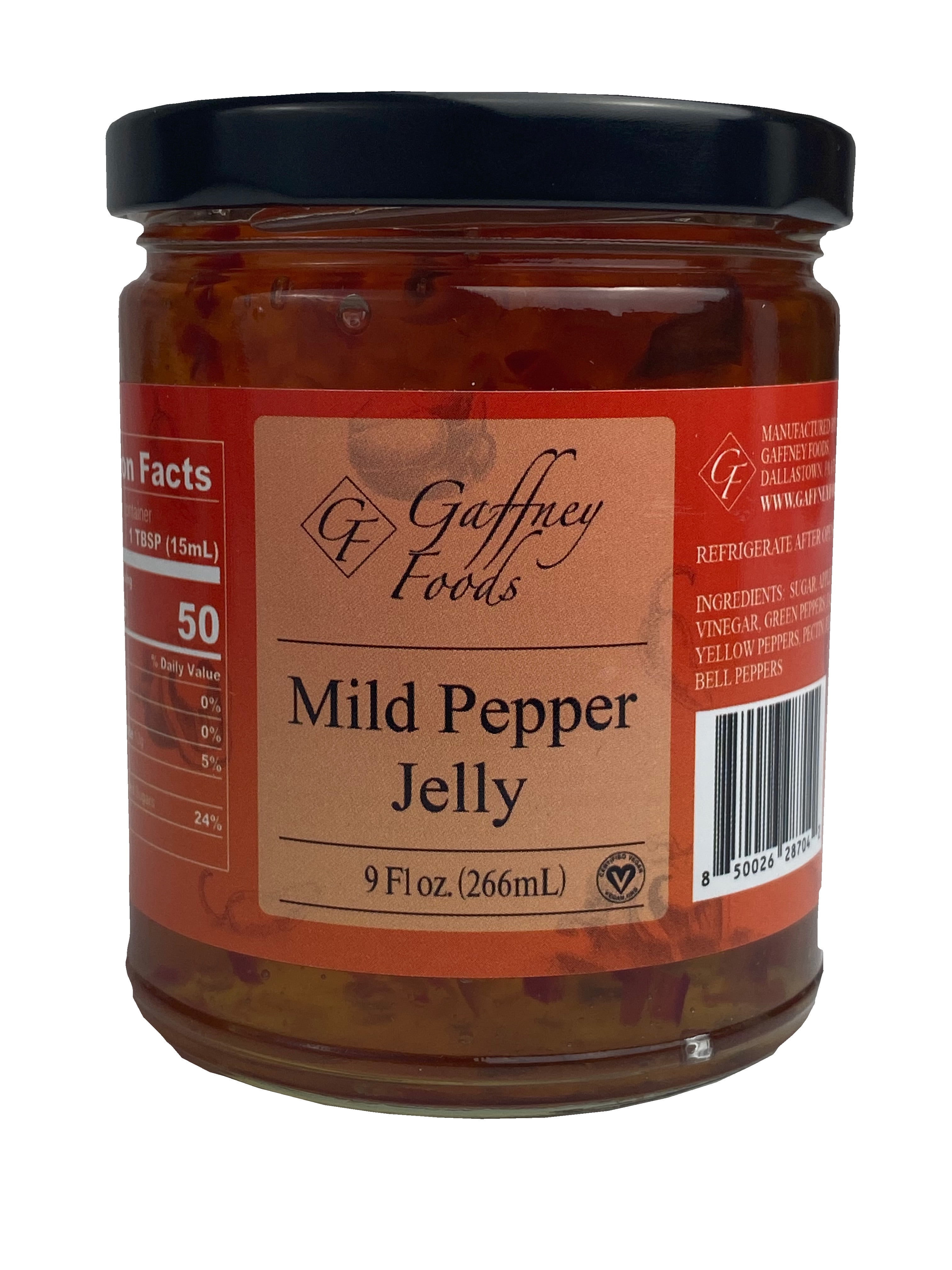 Gaffney Foods Mild Pepper Jelly, 9 Ounce