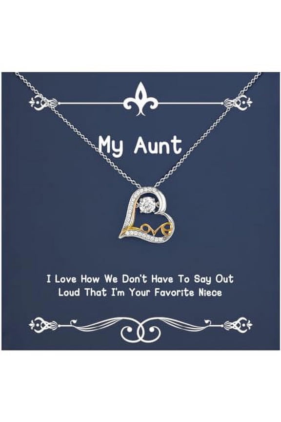 Gag Aunt Love Dancing Necklace, I Love How We Don't Have To Say Out Loud That, Cute Gifts for from Niece, Birthday Unique Gifts, Gift ideas for aunt, Present for aunt, Gifts for aunts