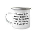 thumbnail image 1 of Gag Fiance, I'm Engaged to the World's Best Sales Manager in the History of the World.and Yes, Inspire 12oz Camper Mug For From, 1 of 2