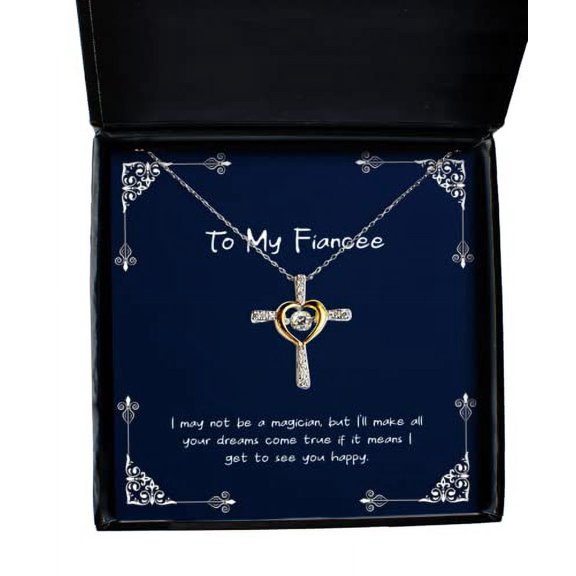 Gag Fiancee Gifts, I May not be a Magician, but I'll Make All Your Dreams Come True, Nice Birthday Cross Dancing Necklace from, Wedding Gift Ideas, Engagement Gift Ideas, Bridal Shower Gift Ideas,