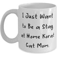 thumbnail image 1 of Gag Korat Cat 11oz 15oz Mug, I Just Want to Be a Stay at Home Korat Cat Mom, Love for Cat Mom, Holiday, 1 of 2