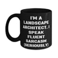 thumbnail image 1 of Gag Landscape Architect 15oz Mug, I'm a Landscape Architect. I Speak Fluent), Present For Colleagues, Unique Gifts From Boss, Friends mug, Mug gift, Gift for friends, 1 of 5