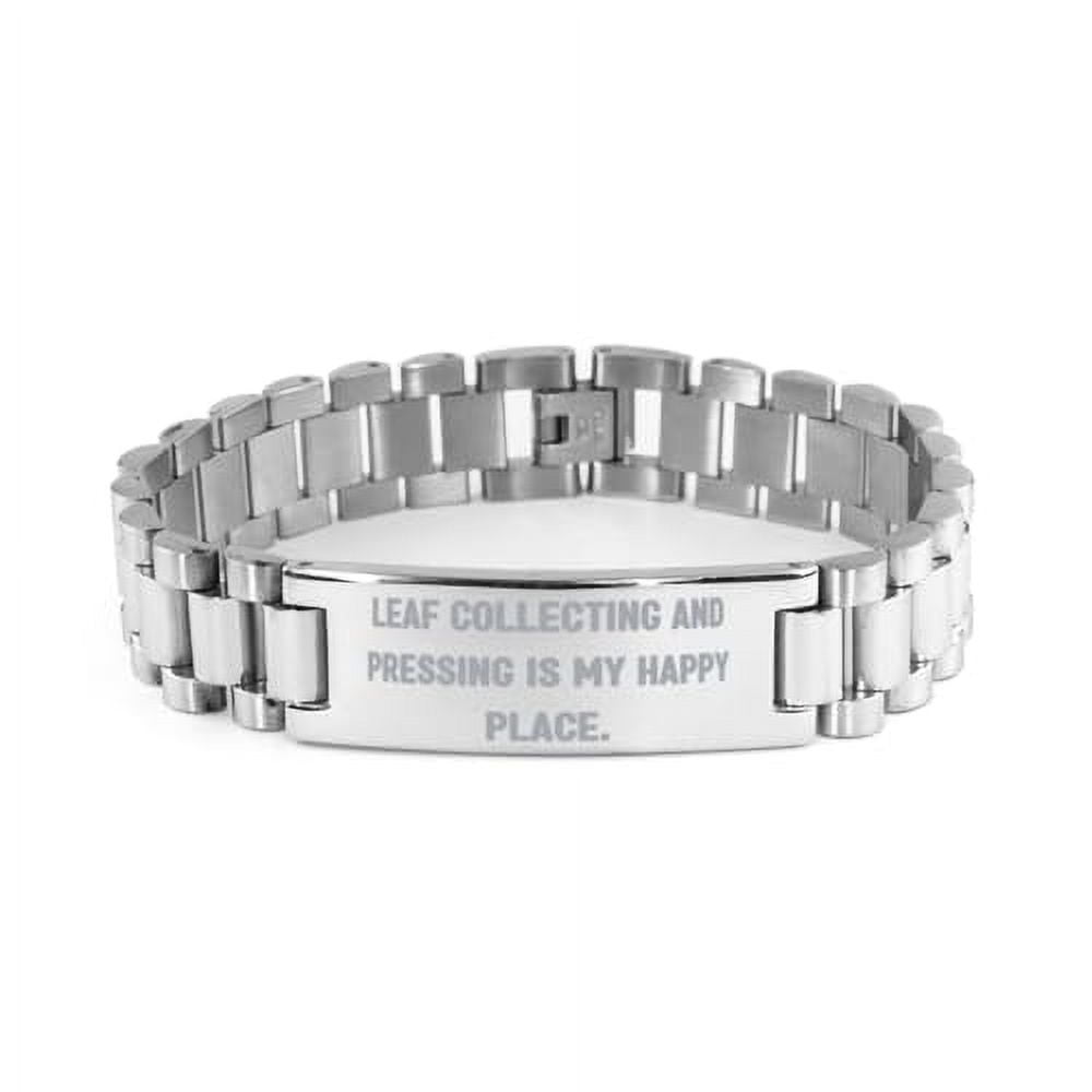Gag Leaf Collecting and Pressing Ladder Bracelet, Leaf Collecting and, Present For Men Women, Surprise Gifts From Friends, Leaf pressing, Love ladder bracelet gift