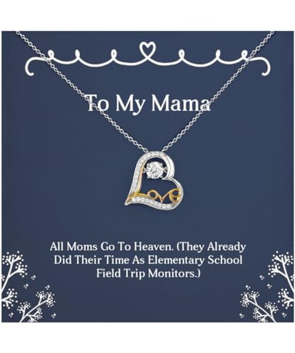 Gag Mama Gifts, All Moms Go To Heaven. (They Already Did Their.), Mama Love Dancing Necklace From Son, Jewelry For Mom, Gift ideas for her, Gift ideas for him, Gift ideas for, Christmas gift ideas,