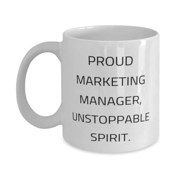 Gag Marketing manager 11oz Mug, PROUD MARKETING MANAGER, Sarcastic Gifts for Men Women from Boss, Birthday Unique Gifts, Marketing manager love gifts ideas, Tips, Presents, Valentines Day