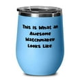 thumbnail image 1 of Gag Watchmaker Wine Glass, This is What an Awesome Watchmaker Looks Like, Funny, 1 of 1