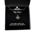 thumbnail image 1 of Gag Wife Gifts, Keep Calm and Let The Nutritionist Wife Handle It, Best Holiday Crown Pendant Necklace Gifts for Wife, 1 of 5