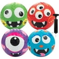 thumbnail image 1 of Gaga Ball Xtreme 4 Pack - 5 Inch Monster Playground Balls w Air Pump - Durable Rubber Balls for Kickball, Dodgeball, Handball, Four Square, Camp, Kids Party Games - Great for Play, 1 of 5